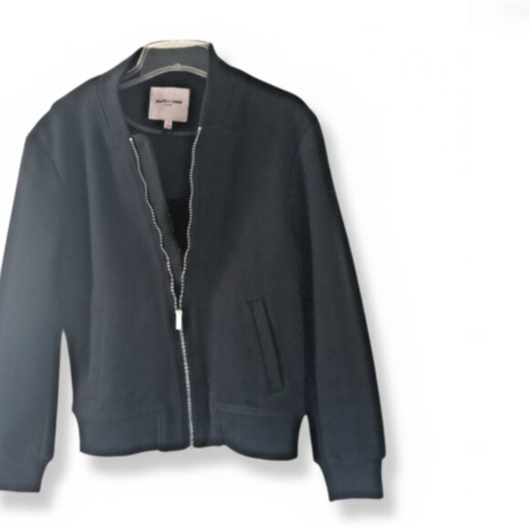 Men's Bagatelle HOMME Dark Forest Green /Black Aviator Bomber Jacket Med NWT - Picture 2 of 11